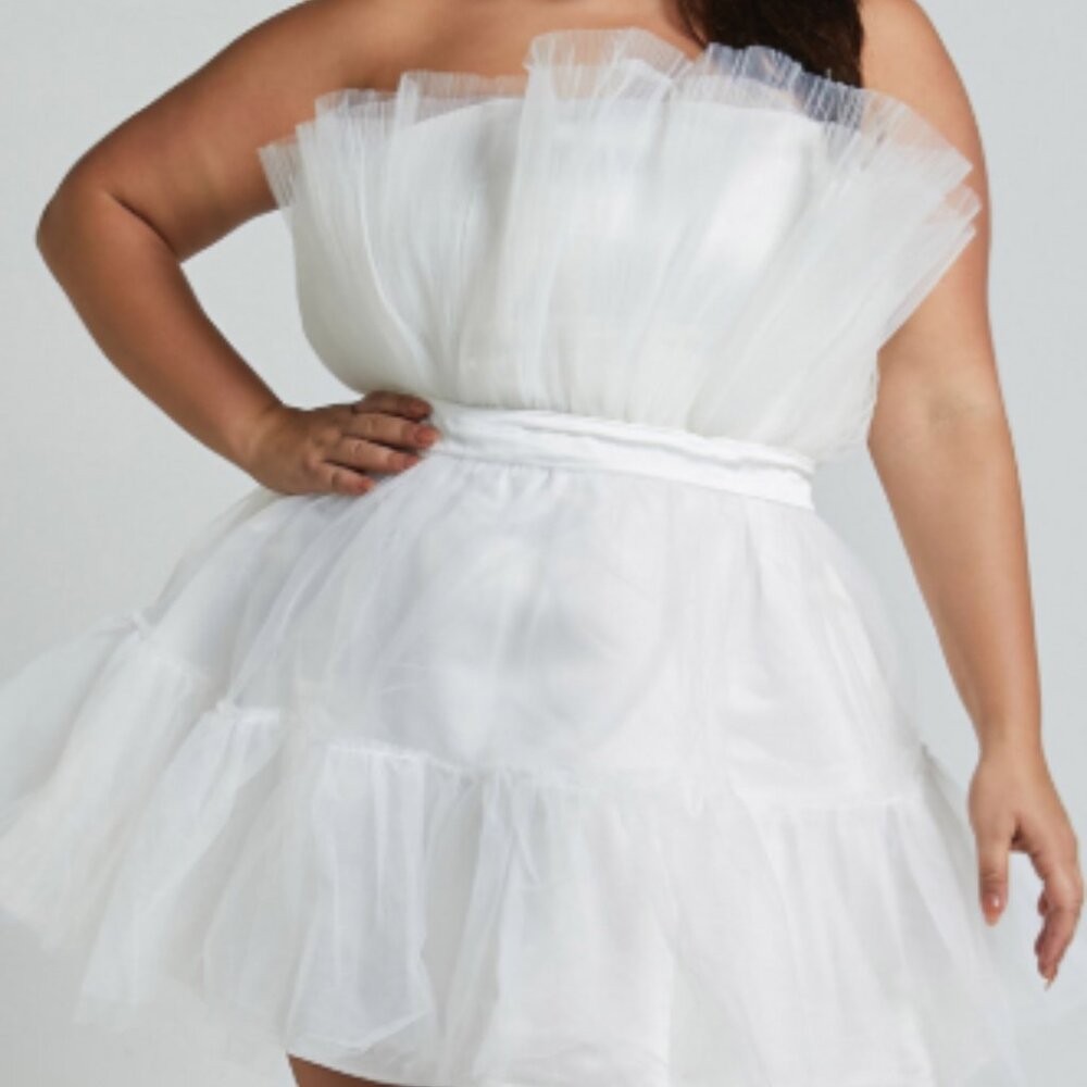 SHOWPO AMALYA WHITE TULLE DRESS